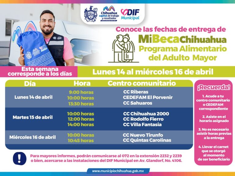 Informa Municipio fecha, horarios y lugares de entrega PAAM del 14 al 16 de abril Informa Municipio fecha, horarios y lugares de entrega PAAM del 14 al 16 de abril