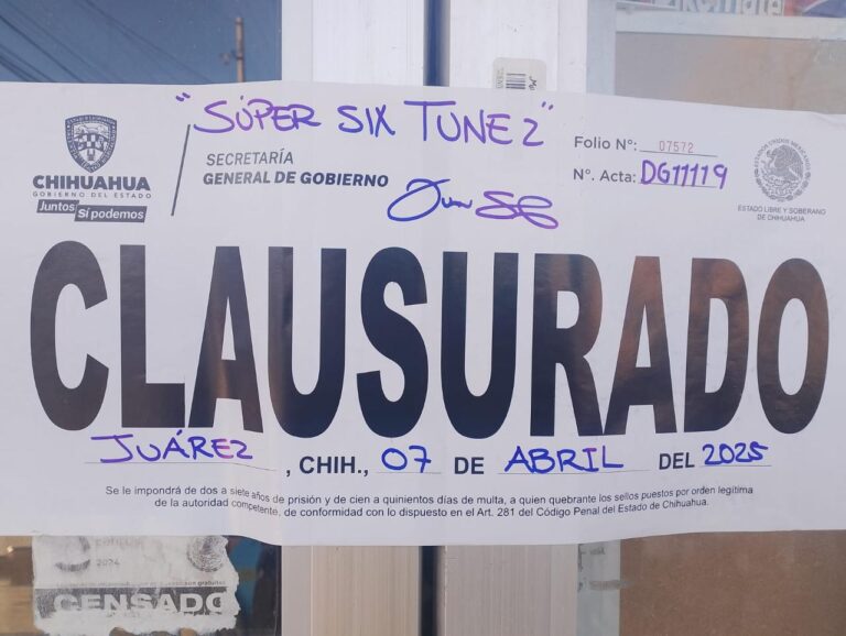 Realiza Gobernación Estatal 9 clausuras en establecimientos durante la última semana Realiza Gobernación Estatal 9 clausuras en establecimientos durante la última semana